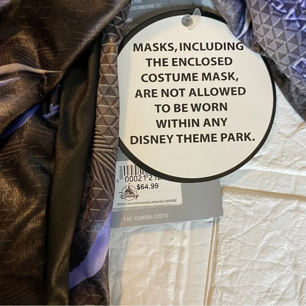 New Disney Marvel Avengers Black Panther Light-Up Costume for Kids 11-12 - Picture 6 of 13